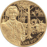 2003 GOLD PLATED 2 DOLLAR EAST CARIBBEAN STATES ROBERT CLIVE - WORLD COINS - Cambridgeshire Coins