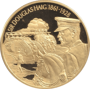 2003 GOLD PLATED 2 DOLLAR EAST CARIBBEAN STATES SIR DOUGLAS HAIG - WORLD COINS - Cambridgeshire Coins