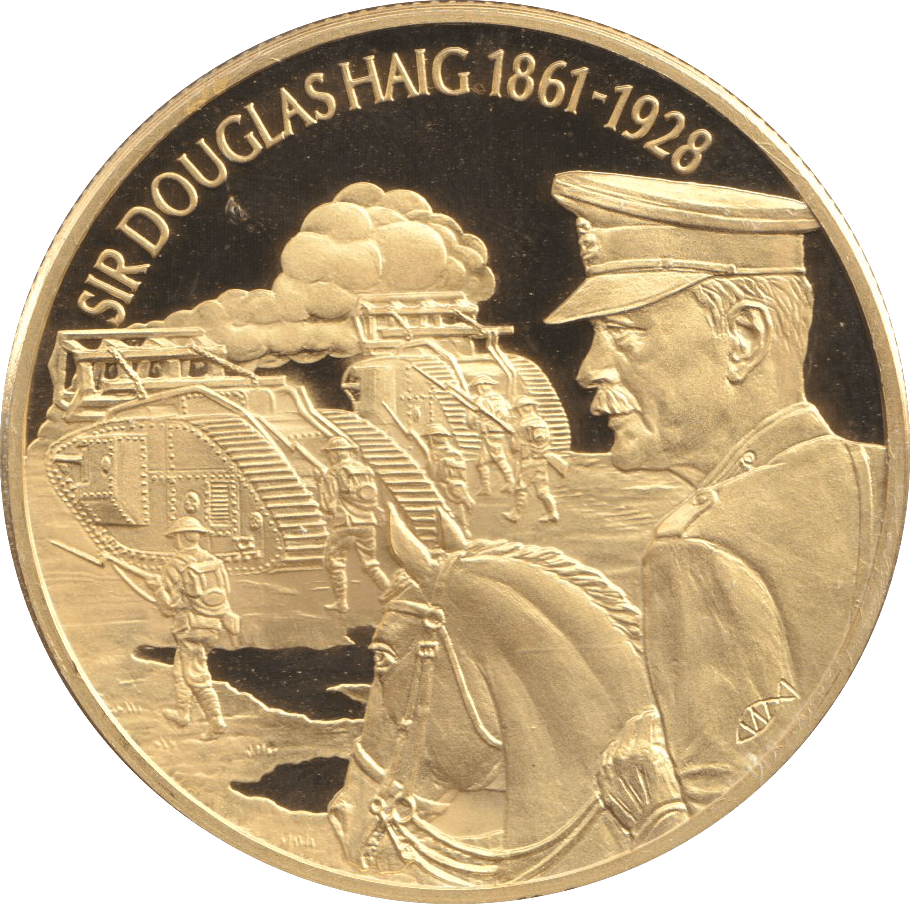 2003 GOLD PLATED 2 DOLLAR EAST CARIBBEAN STATES SIR DOUGLAS HAIG - WORLD COINS - Cambridgeshire Coins