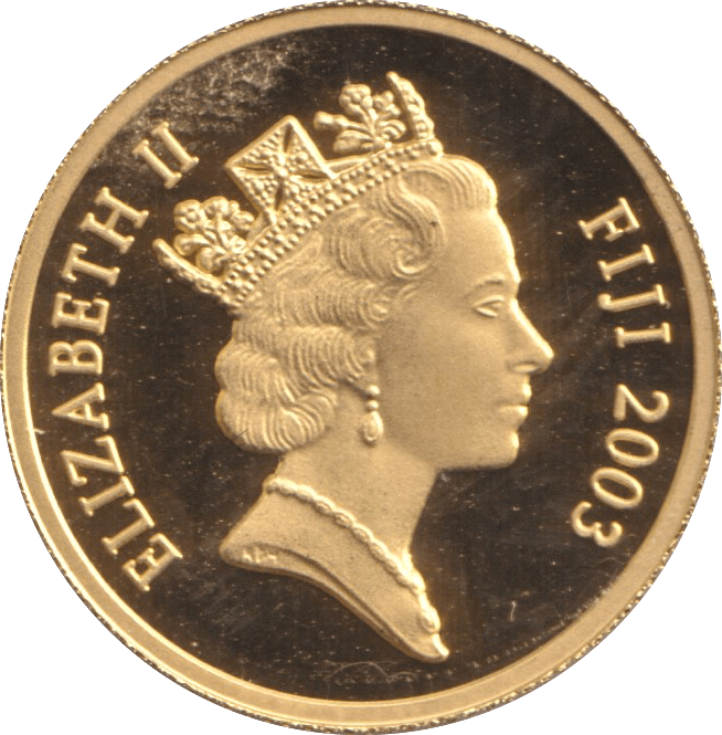 2003 GOLD PROOF 10 DOLLARS FIJI - GOLD WORLD COINS - Cambridgeshire Coins
