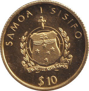 2003 GOLD PROOF $10 SAMOA - GOLD WORLD COINS - Cambridgeshire Coins