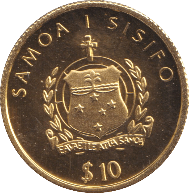 2003 GOLD PROOF $10 SAMOA - GOLD WORLD COINS - Cambridgeshire Coins