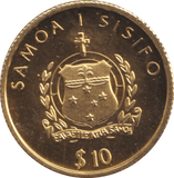 2003 GOLD PROOF $10 SAMOA - GOLD WORLD COINS - Cambridgeshire Coins
