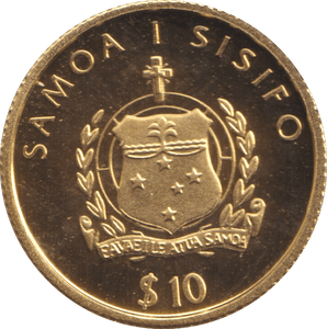 2003 GOLD PROOF $10 SAMOA - GOLD WORLD COINS - Cambridgeshire Coins