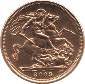 2003 GOLD SOVEREIGN ( BU ) - SOVEREIGN - Cambridgeshire Coins