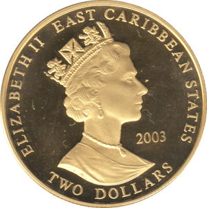 2003 HORATIO NELSON TWO DOLLARS PROOF - WORLD COINS - Cambridgeshire Coins