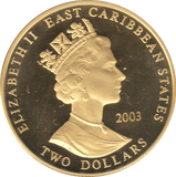 2003 HORATIO NELSON TWO DOLLARS PROOF - WORLD COINS - Cambridgeshire Coins