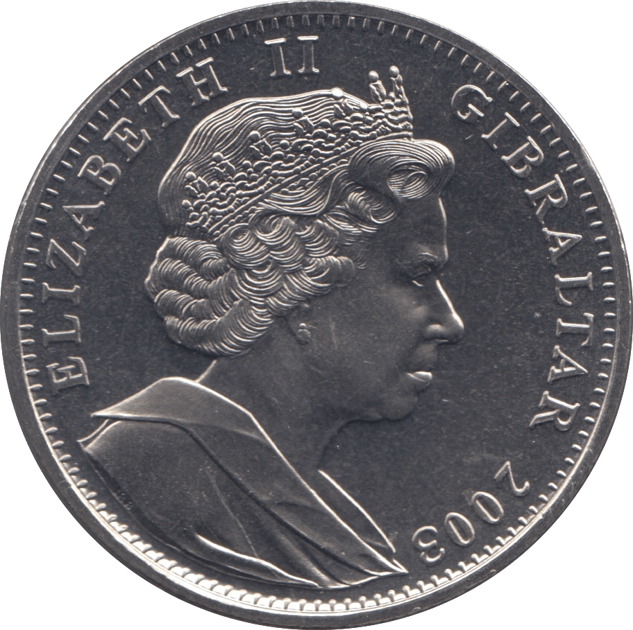 2003 ONE CROWN GIBRALTAR F494 - WORLD COINS - Cambridgeshire Coins