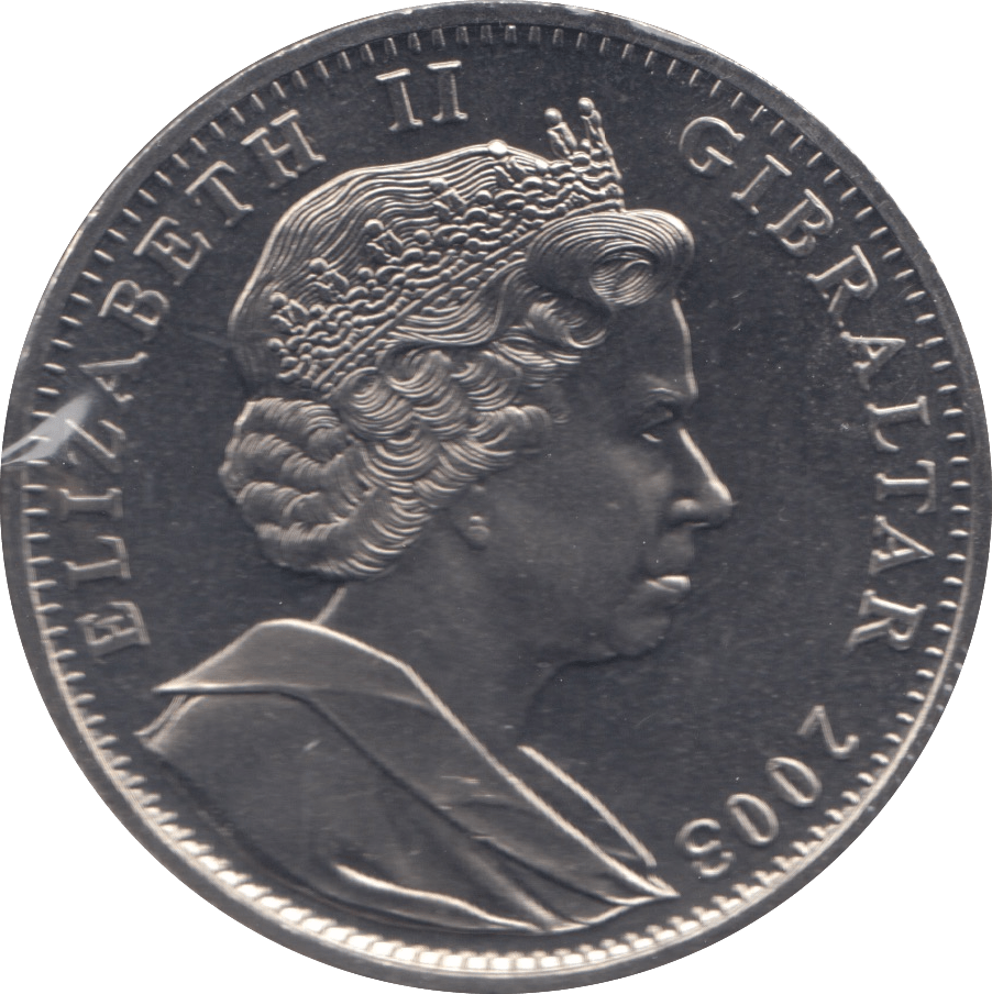2003 ONE CROWN GIBRALTAR F496 - WORLD COINS - Cambridgeshire Coins