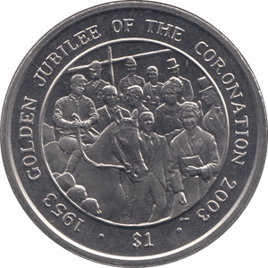 2003 ONE DOLLAR BRITISH VIRGIN ISLANDS F281 - WORLD COINS - Cambridgeshire Coins