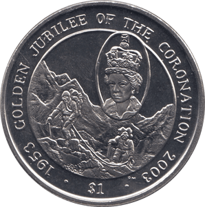2003 ONE DOLLAR BRITISH VIRGIN ISLANDS F285 - WORLD COINS - Cambridgeshire Coins