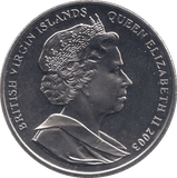2003 ONE DOLLAR BRITISH VIRGIN ISLANDS F285 - WORLD COINS - Cambridgeshire Coins