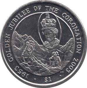 2003 ONE DOLLAR BRITISH VIRGIN ISLANDS F286 - WORLD COINS - Cambridgeshire Coins