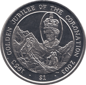2003 ONE DOLLAR BRITISH VIRGIN ISLANDS F397 - WORLD COINS - Cambridgeshire Coins