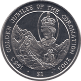 2003 ONE DOLLAR BRITISH VIRGIN ISLANDS F397 - WORLD COINS - Cambridgeshire Coins