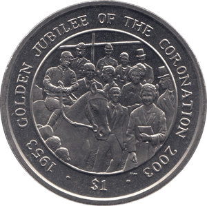 2003 ONE DOLLAR BRITISH VIRGIN ISLANDS F510 - WORLD COINS - Cambridgeshire Coins