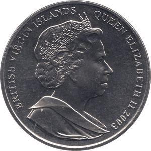 2003 ONE DOLLAR BRITISH VIRGIN ISLANDS F547 - WORLD COINS - Cambridgeshire Coins
