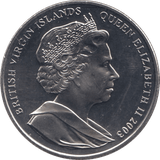 2003 ONE DOLLAR BRITISH VIRGIN ISLANDS F555 - WORLD COINS - Cambridgeshire Coins