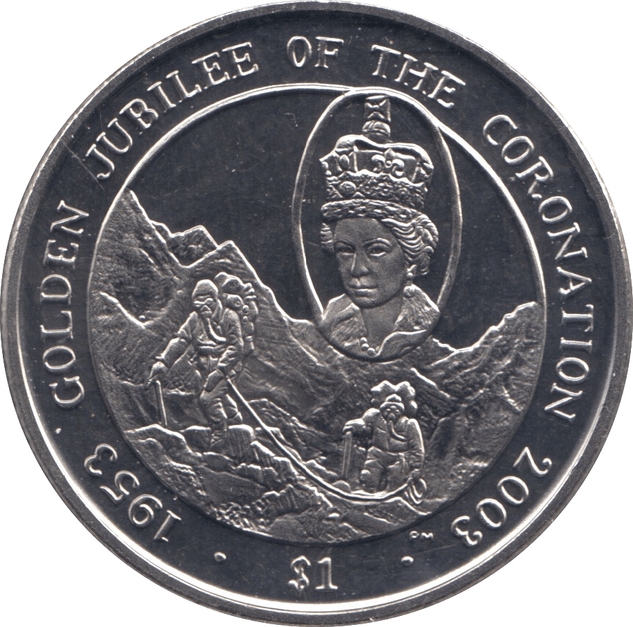 2003 ONE DOLLAR BRITISH VIRGIN ISLANDS F555 - WORLD COINS - Cambridgeshire Coins