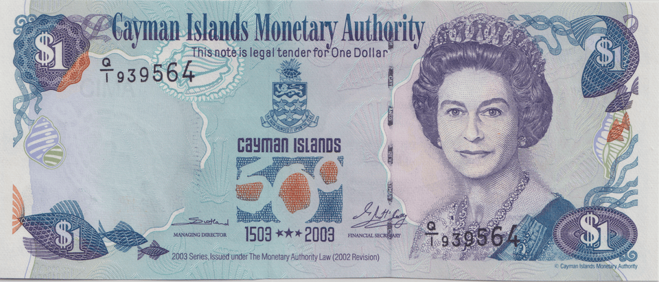 2003 ONE DOLLAR CAYMAN ISLANDS BANKNOTE REF-1785 - WORLD BANKNOTES - Cambridgeshire Coins