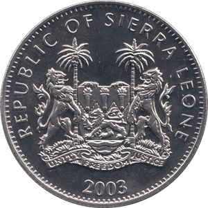 2003 ONE DOLLAR SIERRA LEONE F301 - WORLD COINS - Cambridgeshire Coins