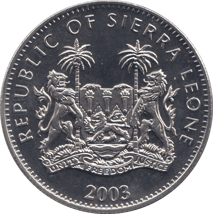 2003 ONE DOLLAR SIERRA LEONE F301 - WORLD COINS - Cambridgeshire Coins