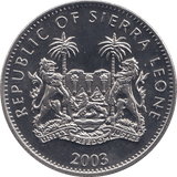 2003 ONE DOLLAR SIERRA LEONE F301 - WORLD COINS - Cambridgeshire Coins