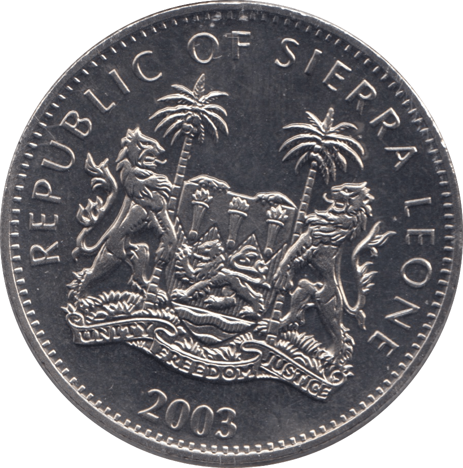2003 ONE DOLLAR SIERRA LEONE F312 - WORLD COINS - Cambridgeshire Coins