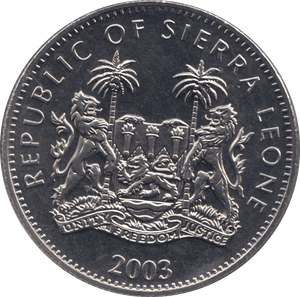 2003 ONE DOLLAR SIERRA LEONE F355 - WORLD COINS - Cambridgeshire Coins