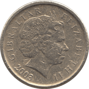 2003 ONE POUND GIBRALTAR - WORLD COINS - Cambridgeshire Coins
