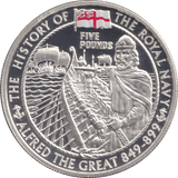 2003 PROOF SILVER FIVE POUNDS - ALFRED THE GREAT - Silver Proof - Cambridgeshire Coins