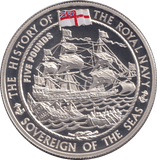 2003 PROOF SILVER FIVE POUNDS- SOVEREIGN OF THE SEAS - Silver Proof - Cambridgeshire Coins