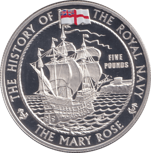 2003 PROOF SILVER FIVE POUNDS-THE MARY ROSE - Silver Proof - Cambridgeshire Coins