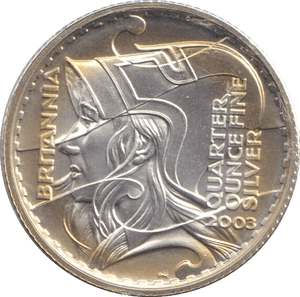 2003 SILVER 1/4 OZ BRITANNIA 50 PENCE - SILVER WORLD COINS - Cambridgeshire Coins