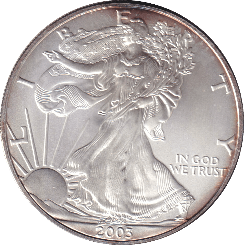 2003 SILVER LIBERTY DOLLAR USA - SILVER WORLD COINS - Cambridgeshire Coins