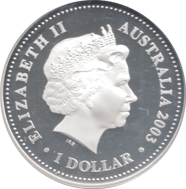 2003 SILVER PROOF 1 DOLLAR ANNIVERSARY OF CORONATION - £5 Silver Proof - Cambridgeshire Coins