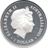 2003 SILVER PROOF 1 DOLLAR ANNIVERSARY OF CORONATION - £5 Silver Proof - Cambridgeshire Coins
