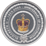 2003 SILVER PROOF 1 DOLLAR ANNIVERSARY OF CORONATION - £5 Silver Proof - Cambridgeshire Coins