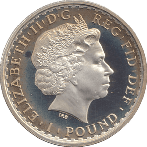 2003 SILVER PROOF 1/2 OZ BRITANNIA ONE POUND - SILVER WORLD COINS - Cambridgeshire Coins