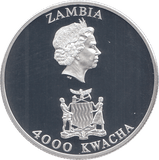 2003 SILVER PROOF 4000 KWACHA 21ST BDAY PRINCE WILLIAM - Silver Proof - Cambridgeshire Coins