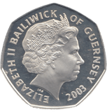 2003 SILVER PROOF 50P CORONATION JUBILEE - 50P Silver Proof - Cambridgeshire Coins