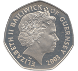 2003 SILVER PROOF 50P CORONATION JUBILEE - 50P Silver Proof - Cambridgeshire Coins