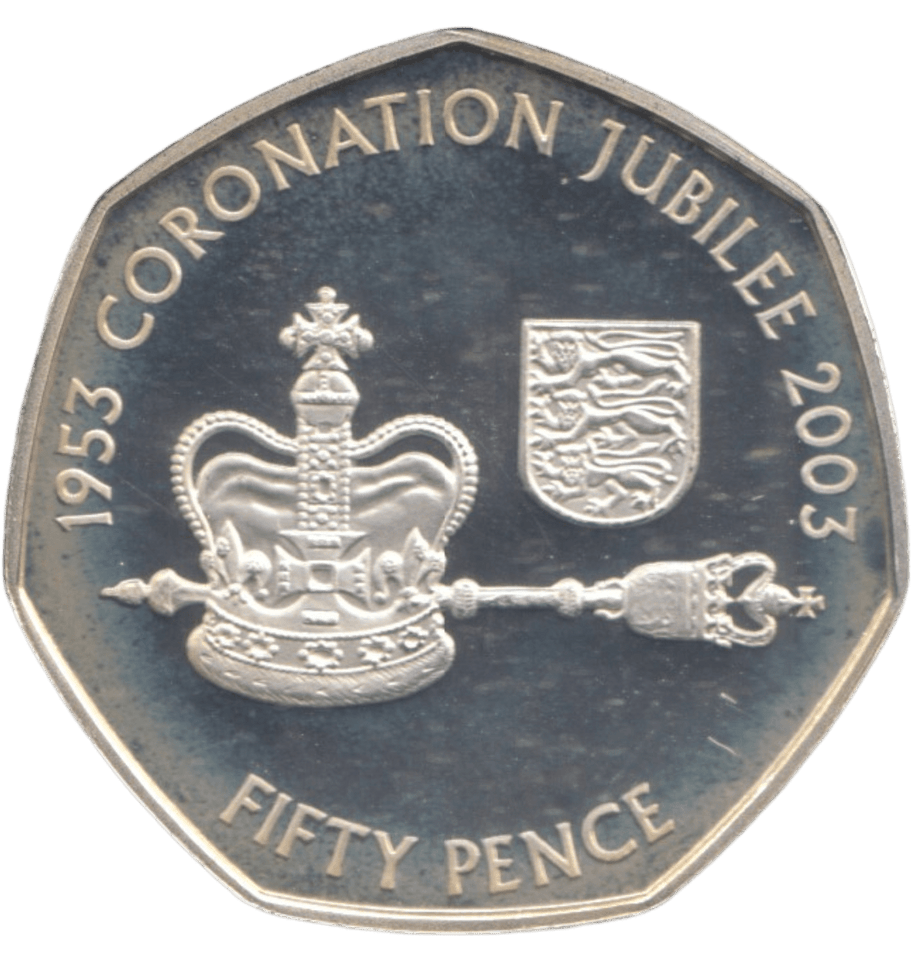 2003 SILVER PROOF 50P CORONATION JUBILEE - 50P Silver Proof - Cambridgeshire Coins