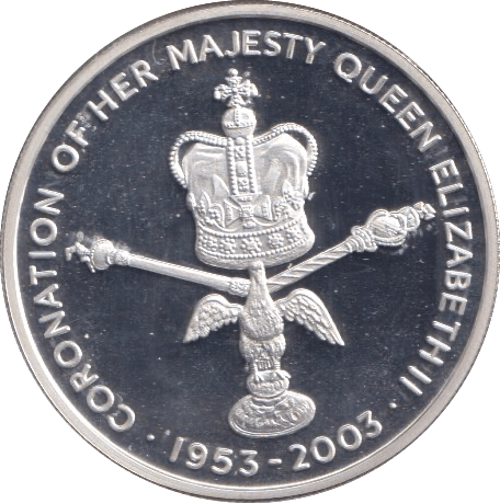 2003 SILVER PROOF 50P - SILVER WORLD COINS - Cambridgeshire Coins
