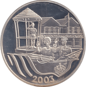 2003 SILVER PROOF FIVE DOLLAR BERMUDA - SILVER WORLD COINS - Cambridgeshire Coins