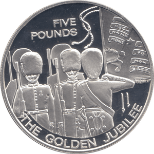 2003 SILVER PROOF FIVE POUNDS GUERNSEY - SILVER WORLD COINS - Cambridgeshire Coins