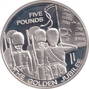 2003 SILVER PROOF FIVE POUNDS GUERNSEY - SILVER WORLD COINS - Cambridgeshire Coins
