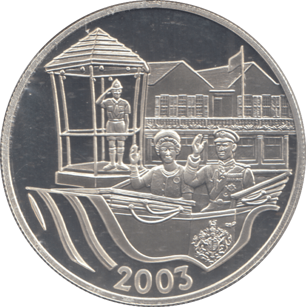 2003 SILVER PROOF GOLD PLATED 5 DOLLARS - Silver Proof - Cambridgeshire Coins