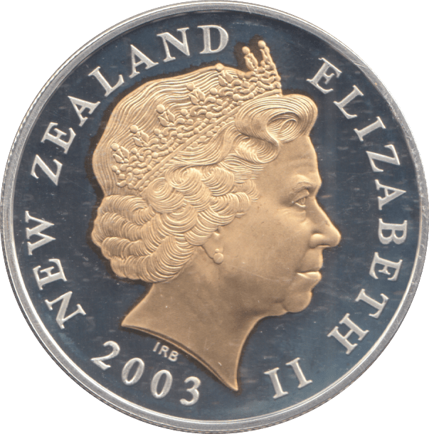 2003 SILVER PROOF GOLD PLATED FIVE DOLLARS - Silver Proof - Cambridgeshire Coins