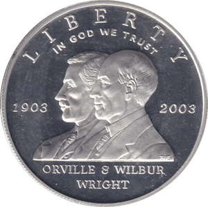 2003 SILVER PROOF LIBERTY DOLLAR USA - SILVER WORLD COINS - Cambridgeshire Coins